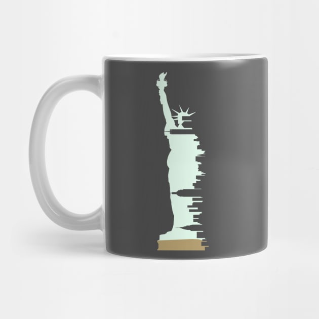 New York Statue of Liberty Skyline by LuisP96